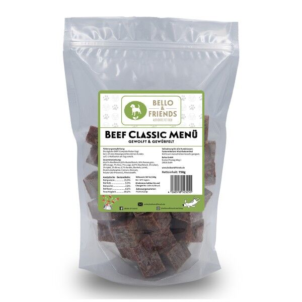 Beef Classic Menü | Würfel